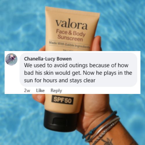 Valora Natural Tallow Sunscreen SPF 50