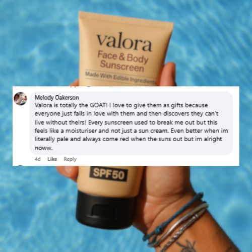 Valora Natural Tallow Sunscreen SPF 50