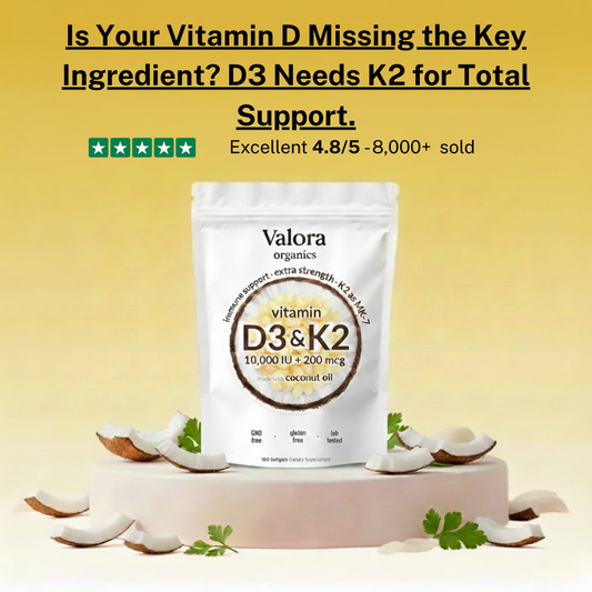 Vitamin D3 + K2 - Vitamin D Deficiency & Energy Support