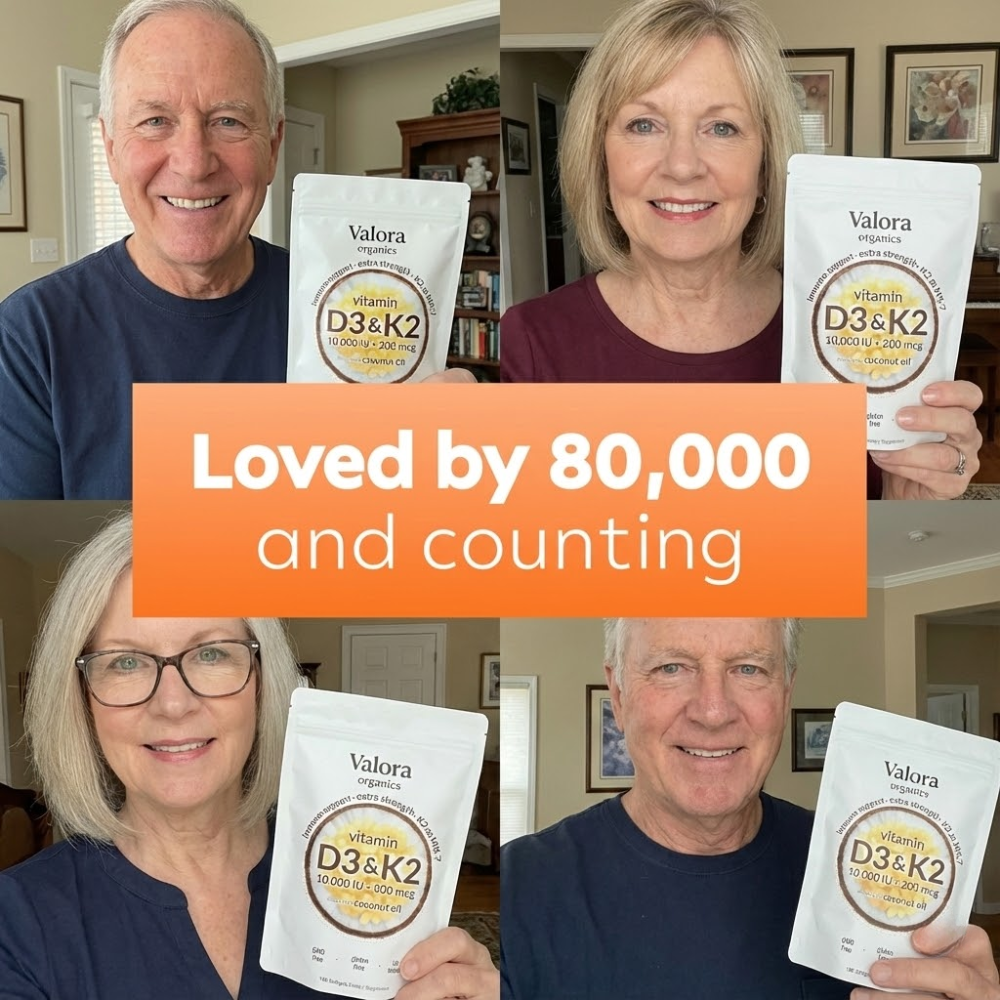 Vitamin D3 + K2 - Bone & Heart Health Support Softgels