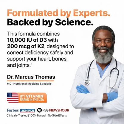 Vitamin D3 + K2 - Vitamin D Deficiency & Energy Support