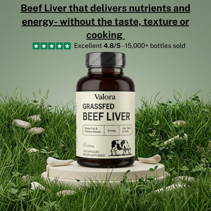Grass-Fed Beef Liver - Energy & Iron Support Capsules