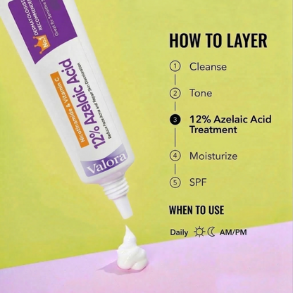 12% Azelaic Acid Cream  - Acne & Redness Support