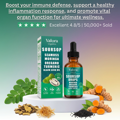10 in 1 Soursop Liquid Drops - Cellular Support